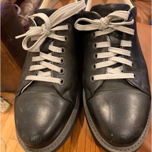 Womens Samuel Hubbard Fast For Her Black Leather Sneakers Shoes EU38  EUC